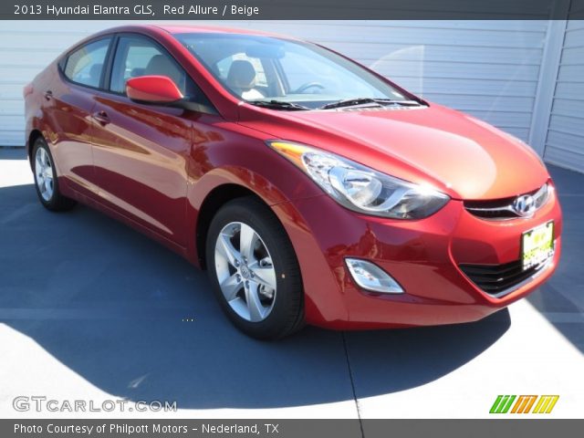 2013 Hyundai Elantra GLS in Red Allure