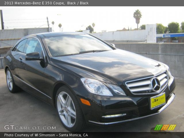 2013 Mercedes-Benz E 350 Coupe in Black