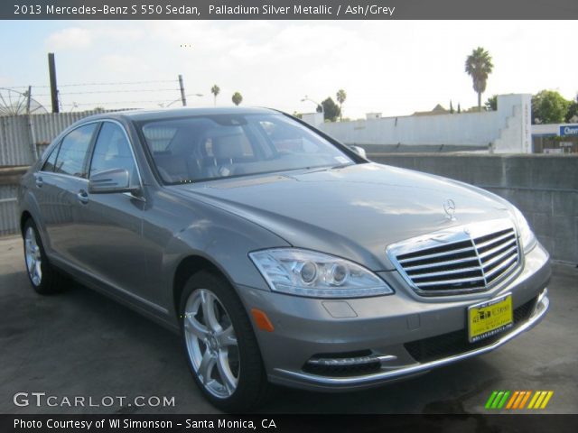 2013 Mercedes-Benz S 550 Sedan in Palladium Silver Metallic