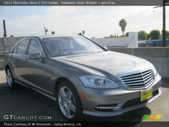 2013 Mercedes-Benz S 550 Sedan in Palladium Silver Metallic