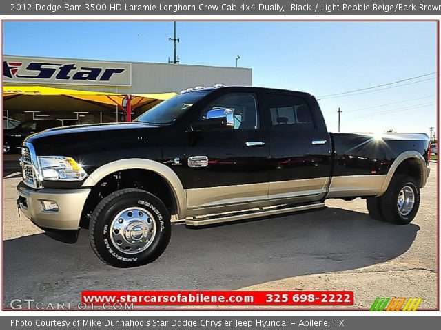 2012 Dodge Ram 3500 HD Laramie Longhorn Crew Cab 4x4 Dually in Black