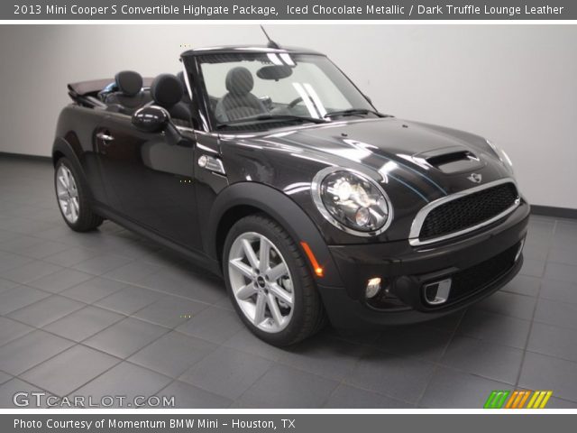 2013 Mini Cooper S Convertible Highgate Package in Iced Chocolate Metallic