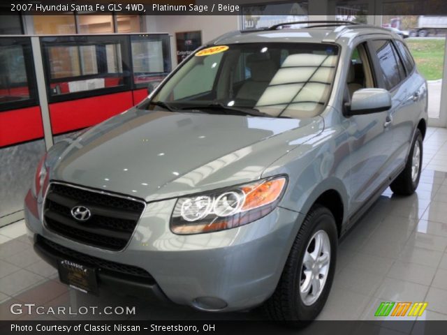 2007 Hyundai Santa Fe GLS 4WD in Platinum Sage