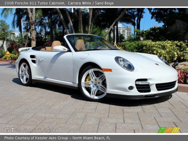 2008 Porsche 911 Turbo Cabriolet in Carrara White