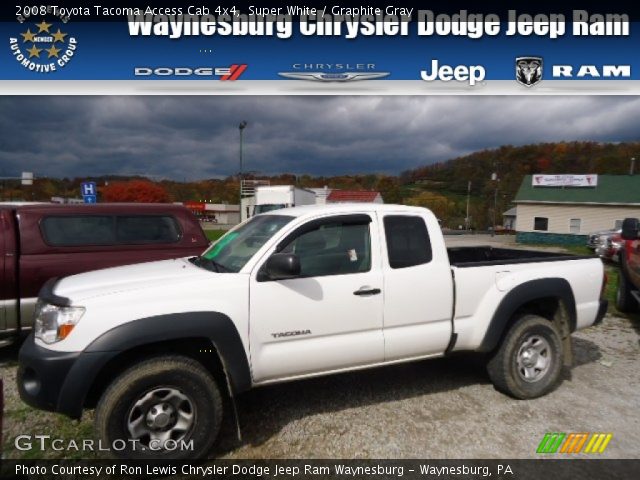 2008 Toyota Tacoma Access Cab 4x4 in Super White