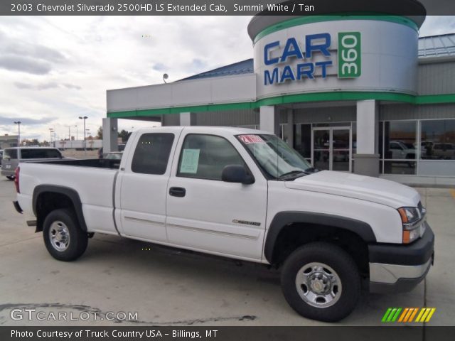 2003 Chevrolet Silverado 2500HD LS Extended Cab in Summit White