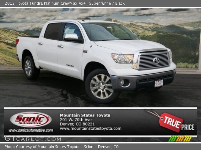 2013 Toyota Tundra Platinum CrewMax 4x4 in Super White