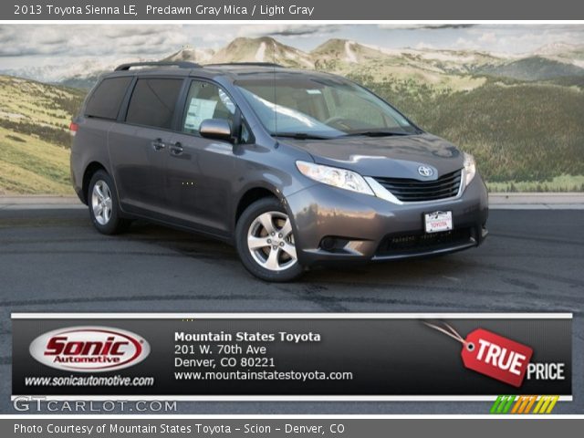 2013 Toyota Sienna LE in Predawn Gray Mica