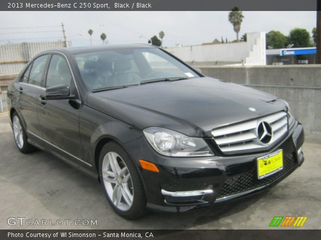 2013 Mercedes-Benz C 250 Sport in Black