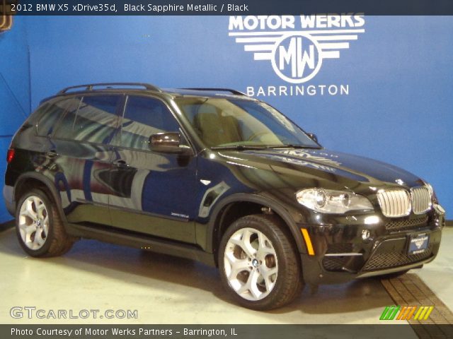 2012 BMW X5 xDrive35d in Black Sapphire Metallic