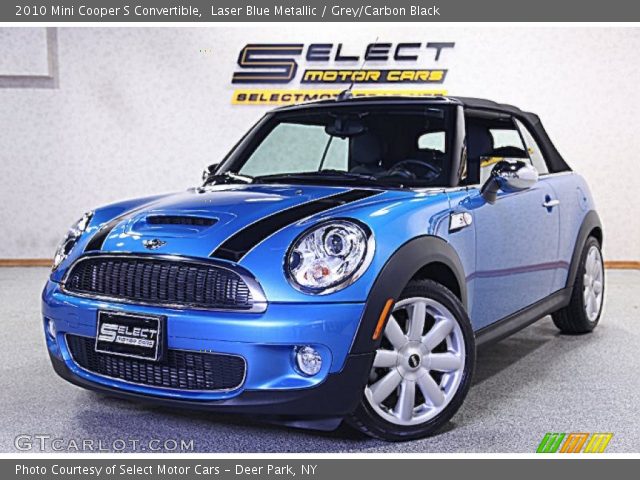 2010 Mini Cooper S Convertible in Laser Blue Metallic