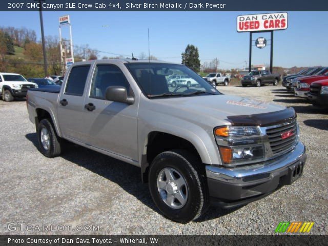 2007 GMC Canyon SLE Crew Cab 4x4 in Silver Birch Metallic