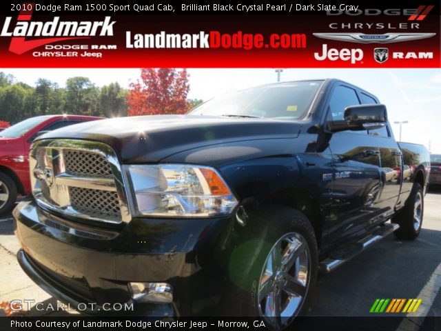 2010 Dodge Ram 1500 Sport Quad Cab in Brilliant Black Crystal Pearl