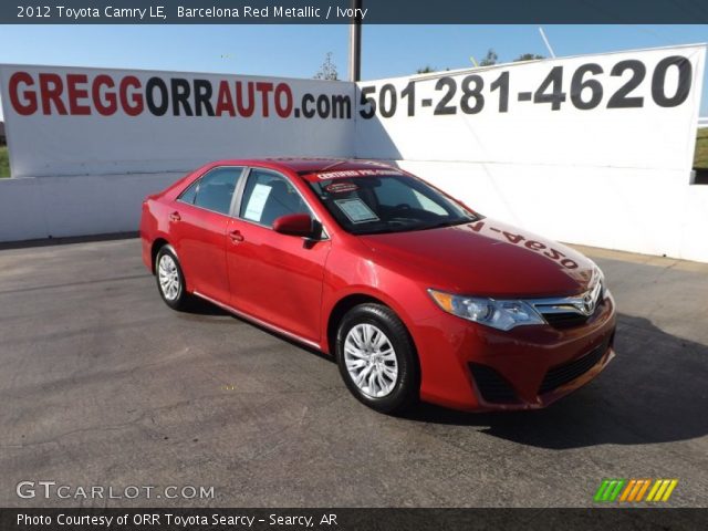 2012 Toyota Camry LE in Barcelona Red Metallic