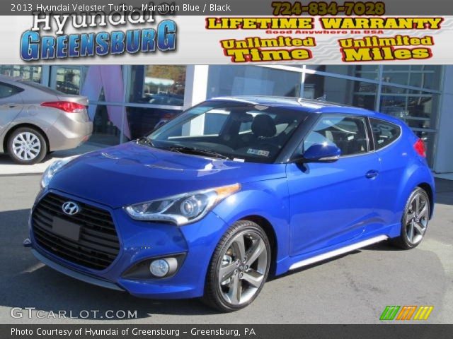 2013 Hyundai Veloster Turbo in Marathon Blue
