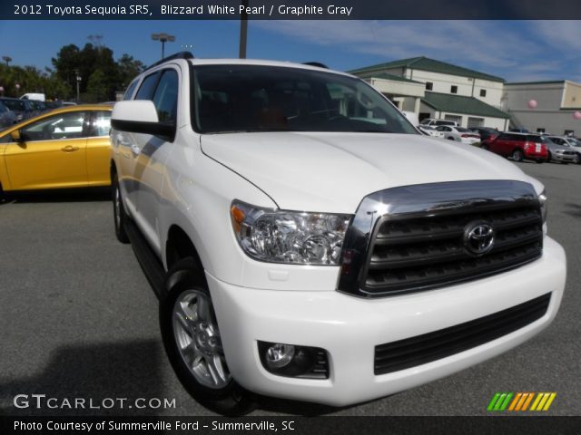 2012 Toyota Sequoia SR5 in Blizzard White Pearl