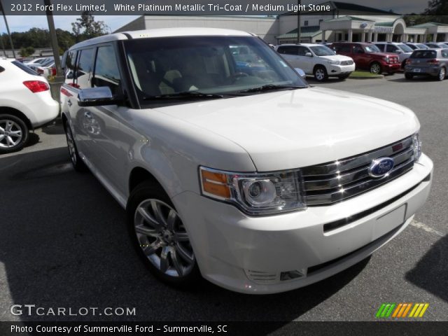 2012 Ford Flex Limited in White Platinum Metallic Tri-Coat