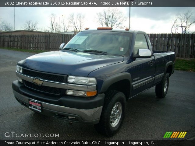 2002 Chevrolet Silverado 2500 LS Regular Cab 4x4 in Indigo Blue Metallic