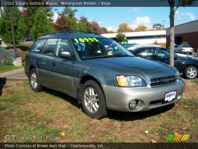 2002 Subaru Outback Wagon in Wintergreen Metallic