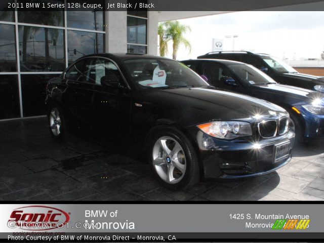 2011 BMW 1 Series 128i Coupe in Jet Black