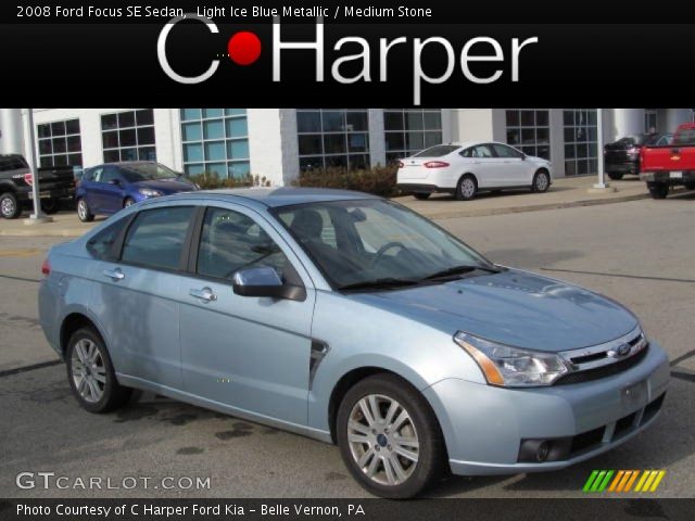 2008 Ford Focus SE Sedan in Light Ice Blue Metallic