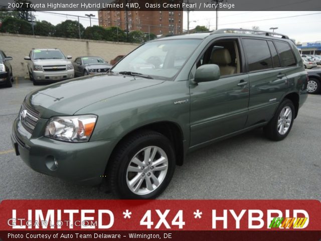 2007 Toyota Highlander Hybrid Limited 4WD in Oasis Green Pearl