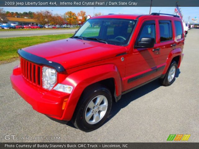 2009 Jeep Liberty Sport 4x4 in Inferno Red Crystal Pearl