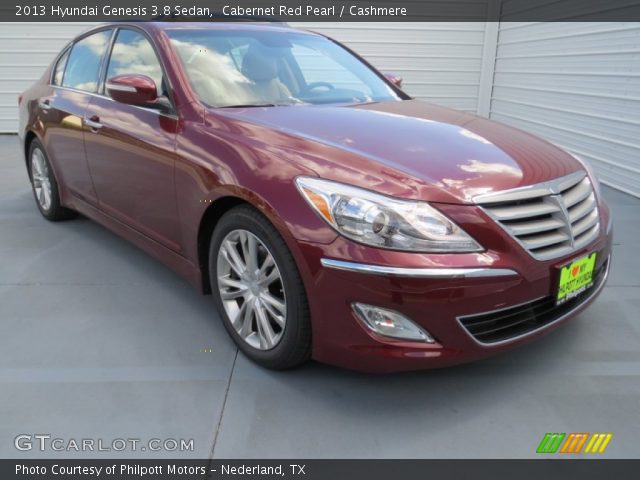 2013 Hyundai Genesis 3.8 Sedan in Cabernet Red Pearl