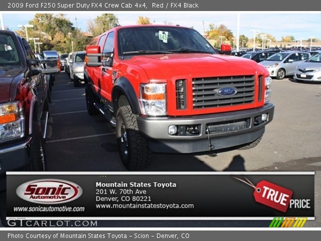 2009 Ford F250 Super Duty FX4 Crew Cab 4x4 in Red