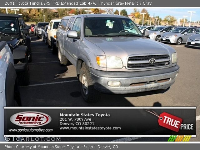 2001 Toyota Tundra SR5 TRD Extended Cab 4x4 in Thunder Gray Metallic