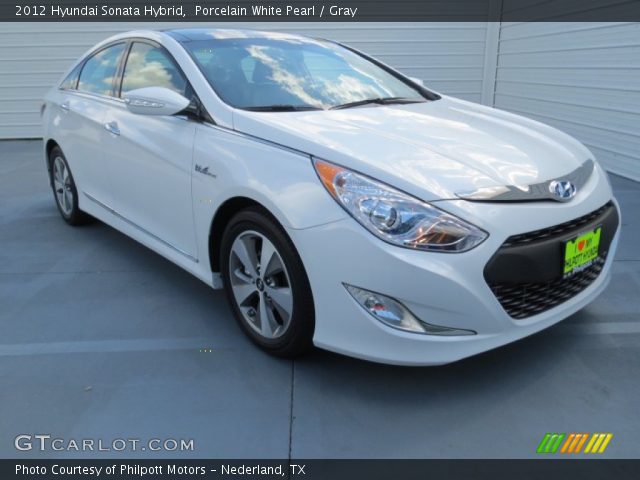 2012 Hyundai Sonata Hybrid in Porcelain White Pearl