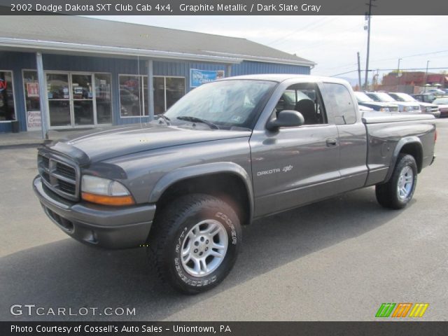 2002 Dodge Dakota SXT Club Cab 4x4 in Graphite Metallic