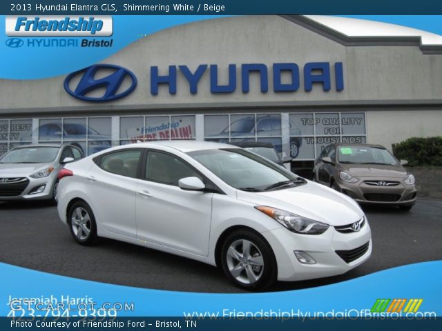 2013 Hyundai Elantra GLS in Shimmering White