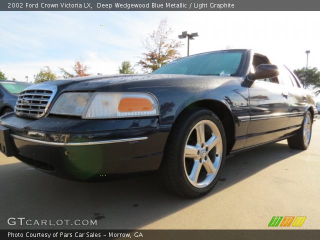 2002 Ford Crown Victoria LX in Deep Wedgewood Blue Metallic