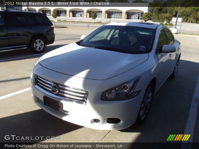 2012 Nissan Maxima 3.5 S in Winter Frost White