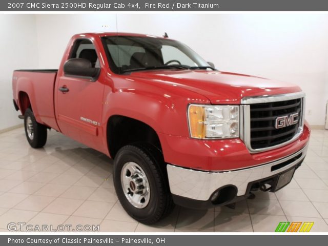 2007 GMC Sierra 2500HD Regular Cab 4x4 in Fire Red