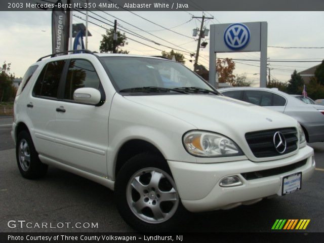 2003 Mercedes-Benz ML 350 4Matic in Alabaster White
