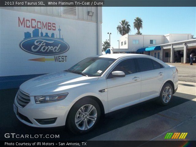 2013 Ford Taurus SEL in White Platinum Tri-Coat