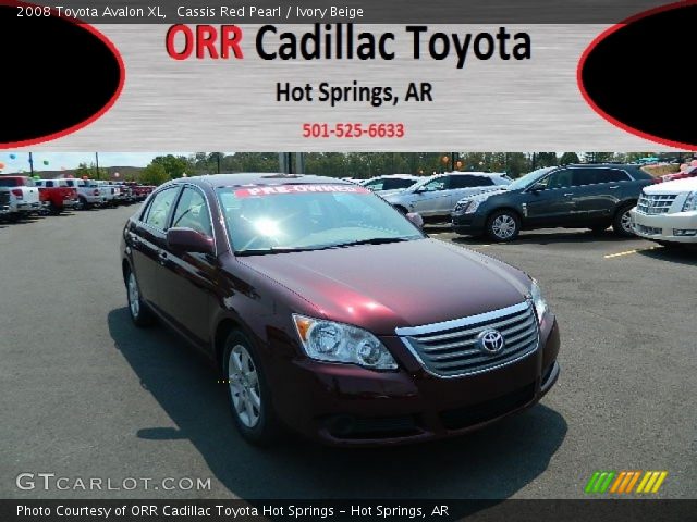 2008 Toyota Avalon XL in Cassis Red Pearl