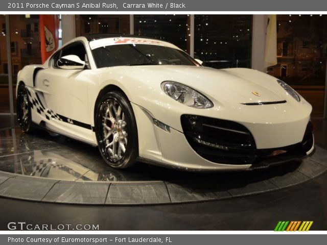 2011 Porsche Cayman S Anibal Rush in Carrara White