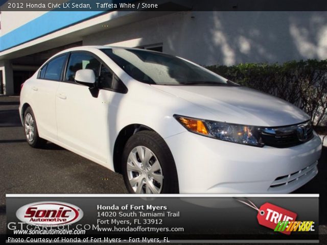 2012 Honda Civic LX Sedan in Taffeta White