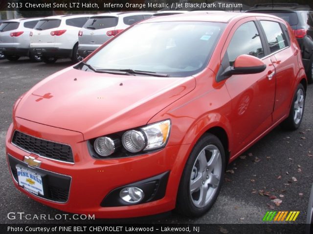 2013 Chevrolet Sonic LTZ Hatch in Inferno Orange Metallic