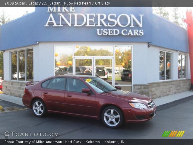 2009 Subaru Legacy 2.5i Sedan in Ruby Red Pearl