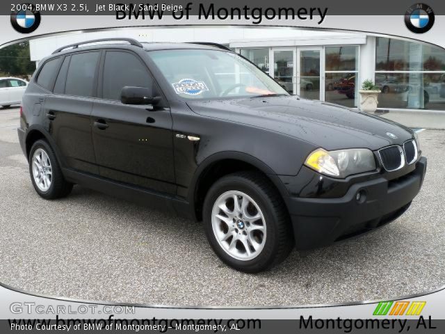 2004 BMW X3 2.5i in Jet Black