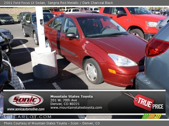 2001 Ford Focus LX Sedan in Sangria Red Metallic