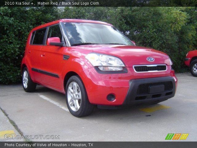 2010 Kia Soul + in Molten Red