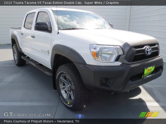 2013 Toyota Tacoma V6 Texas Edition Double Cab in Super White