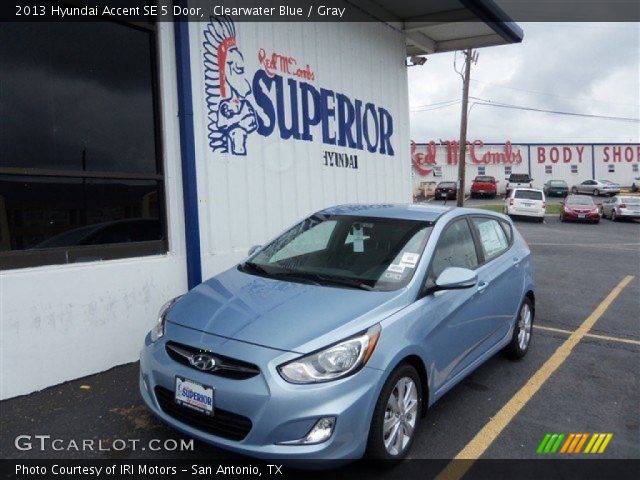2013 Hyundai Accent SE 5 Door in Clearwater Blue
