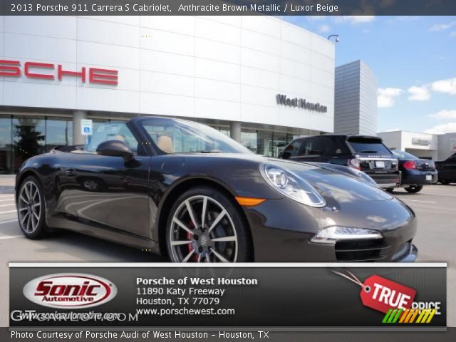 2013 Porsche 911 Carrera S Cabriolet in Anthracite Brown Metallic