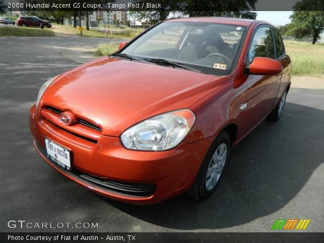 2008 Hyundai Accent GS Coupe in Tango Red